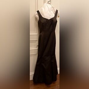 Elegant Lauren Sara Brown Sleeveless Dress